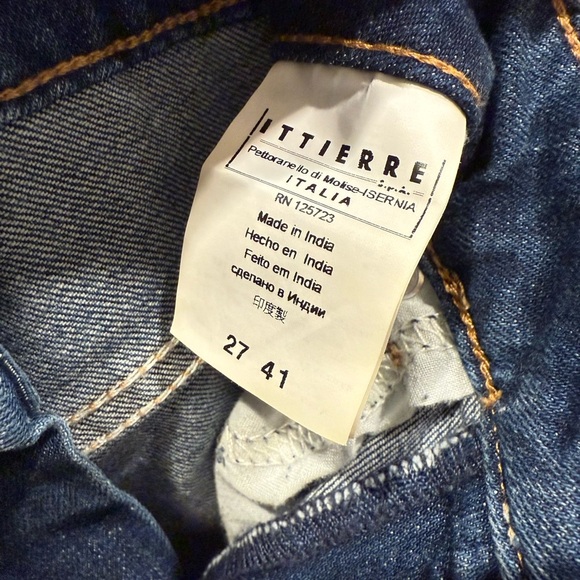 Fiorucci Women’s Angel Med Blue Wash Straight Jeans Size 27 NWT - Picture 7 of 7